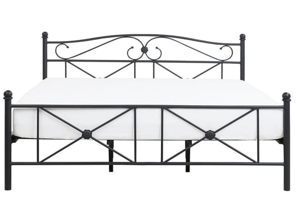 Dobbeltseng Svart Metallramme 180 x 200 cm Sengeramme Moderne Soverom Boho stil