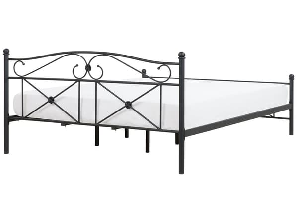 Dobbeltseng Svart Metallramme 180 x 200 cm Sengeramme Moderne Soverom Boho stil