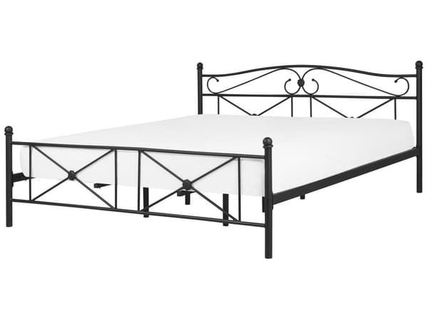 Dobbeltseng Svart Metallramme 180 x 200 cm Sengeramme Moderne Soverom Boho stil