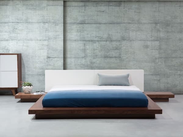 Japan LED Sengeramme Lyst Tre 160 x 200 cm Trefinér Lavprofil Soverom
