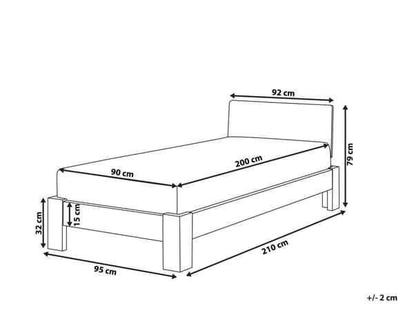 Seng i lys furu 90 x 200 cm Klassisk enkeltseng til tenåringsrom Sengestativ i skipsdesign Juniorseng til barnerom Inspirasjon