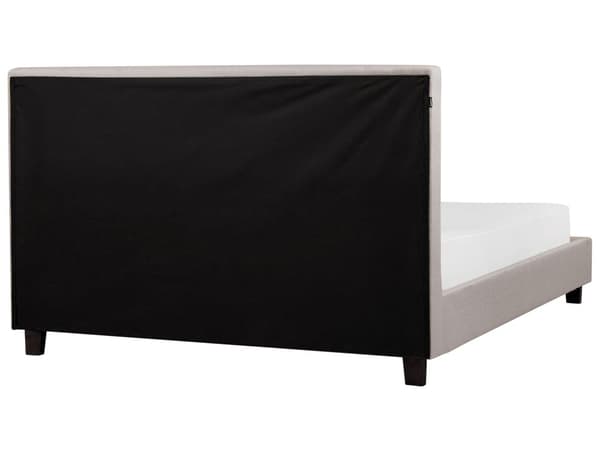 Seng Lysegrå Polyester 160 x 200 cm Moderne myk polstret dobbeltseng tuftet hodegjerde soverom inspirasjon kvalitetsseng