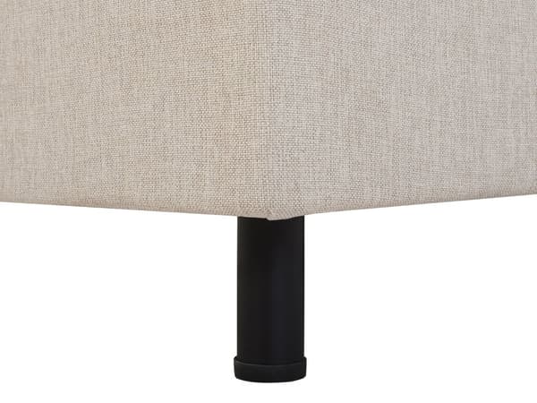 Elektrisk seng Beige Polstret Lin 80 x 200 cm Justerbar med fjernkontroll Sengegavl Moderne Minimalistisk Soverom