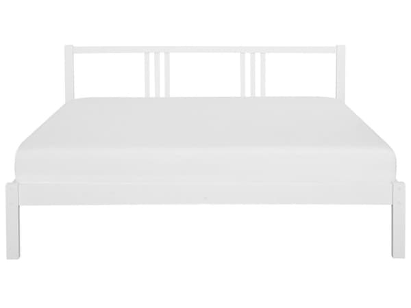 Seng Hvit Tre 180 x 200 cm Sengestativ Lamellbunn Moderne