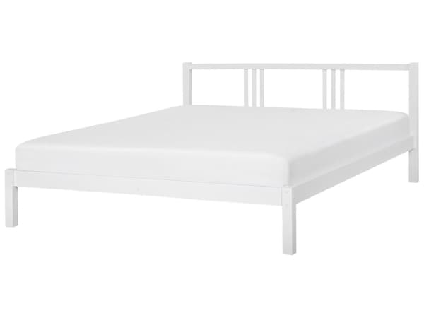 Seng Hvit Tre 180 x 200 cm Sengestativ Lamellbunn Moderne