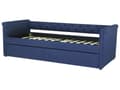 Miniatyrbilde 10 av 11: Enkeltseng Blå Polyester 90 x 200 cm Junior Sovesofa med uttrekkbar del til dobbeltseng Vattert ryggstøtte til Barnerommet Multifunksjonell Design