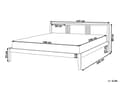 Miniatyrbilde 3 av 11: Seng Hvit Tre 140 x 200 cm Sengestativ Lamellbunn Moderne