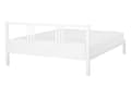 Miniatyrbilde 5 av 11: Seng Hvit Tre 140 x 200 cm Sengestativ Lamellbunn Moderne