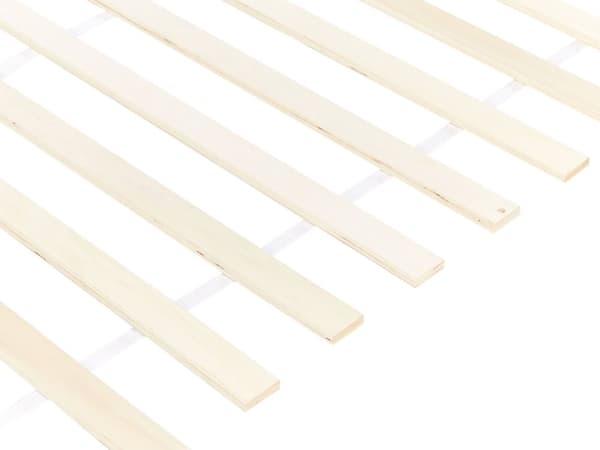 Seng Hvit Tre 140 x 200 cm Sengestativ Lamellbunn Moderne