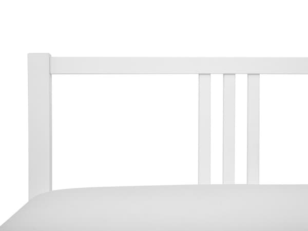 Seng Hvit Tre 140 x 200 cm Sengestativ Lamellbunn Moderne