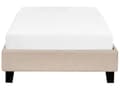 Miniatyrbilde 5 av 10: Enkeltseng Beige polyesterstoff 90 x 200 cm Sengestativ til barnerom Tilbehør til gjesteseng Soverom Soverom Sengestativ til soverom