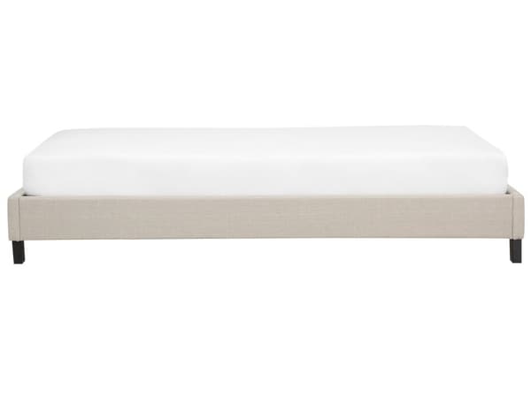 Enkeltseng Beige polyesterstoff 90 x 200 cm Sengestativ til barnerom Tilbehør til gjesteseng Soverom Soverom Sengestativ til soverom