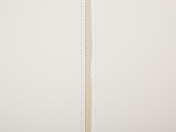 Seng Hvit Kunstskinn 180 x 200 cm Metallben Polstret Ramme Sengegavl