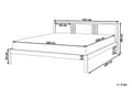 Miniatyrbilde 3 av 11: Seng Hvit Tre 160 x 200 cm Sengestativ Lamellbunn Moderne