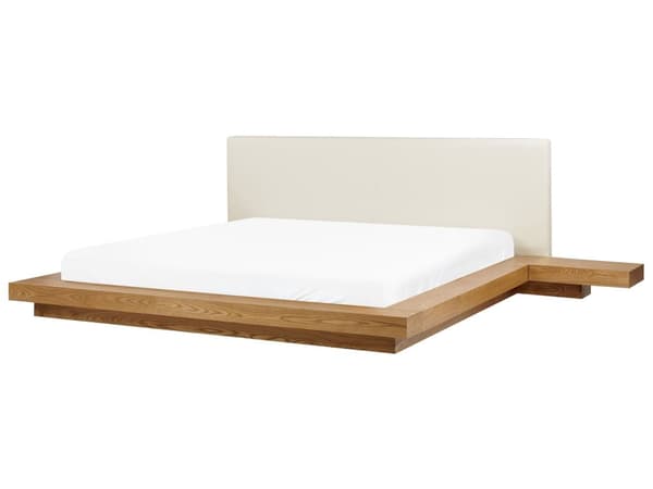 Japansk Stil Sengeramme Lyst Tre Farge 180 x 200 cm Trefinér Lavprofil til Soverom