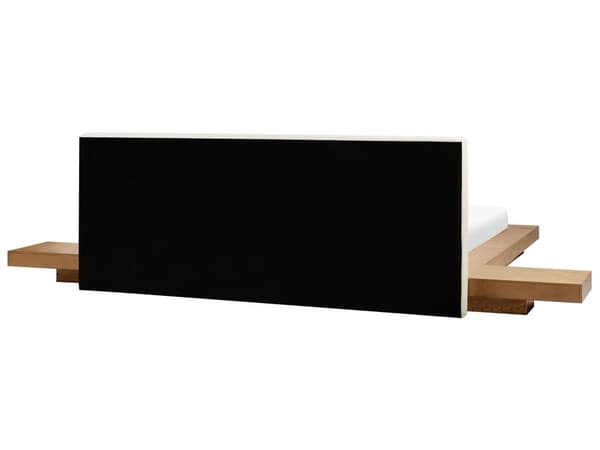 Japansk Stil Sengeramme Lyst Tre Farge 180 x 200 cm Trefinér Lavprofil til Soverom