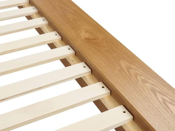 Japansk Stil Sengeramme Lyst Tre Farge 180 x 200 cm Trefinér Lavprofil til Soverom