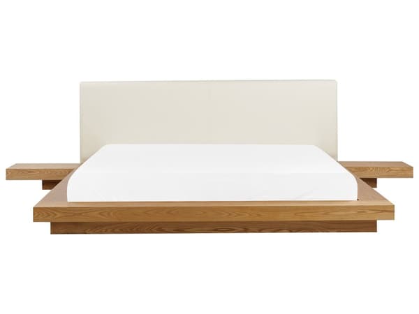 Japansk Stil Sengeramme Lyst Tre Farge 180 x 200 cm Trefinér Lavprofil til Soverom