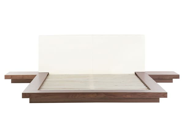 Japansk Stil Sengeramme Brun Farge 160 x 200 cm Trefinér Lavprofil til Soverom