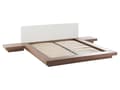 Miniatyrbilde 7 av 10: Japansk Stil Sengeramme Brun Farge 160 x 200 cm Trefinér Lavprofil til Soverom