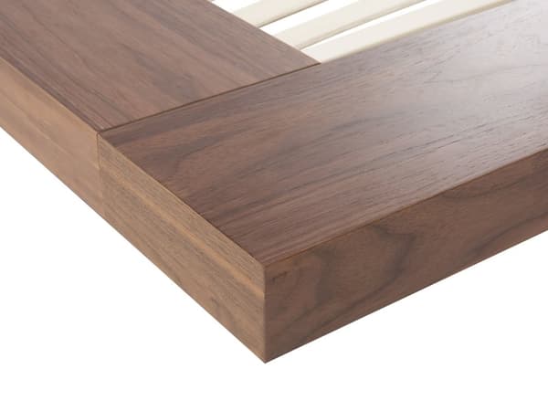 Japansk Stil Sengeramme Brun Farge 160 x 200 cm Trefinér Lavprofil til Soverom