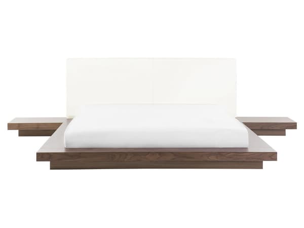 Japansk Stil Sengeramme Brun Farge 160 x 200 cm Trefinér Lavprofil til Soverom