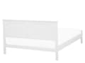 Miniatyrbilde 5 av 11: Seng med ramme Hvit høy sengegavl i tre 140 x 200 cm Minimalistisk skandinavisk design