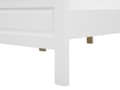 Miniatyrbilde 9 av 11: Seng med ramme Hvit høy sengegavl i tre 140 x 200 cm Minimalistisk skandinavisk design