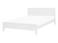 Miniatyrbilde 1 av 11: Seng med ramme Hvit høy sengegavl i tre 140 x 200 cm Minimalistisk skandinavisk design
