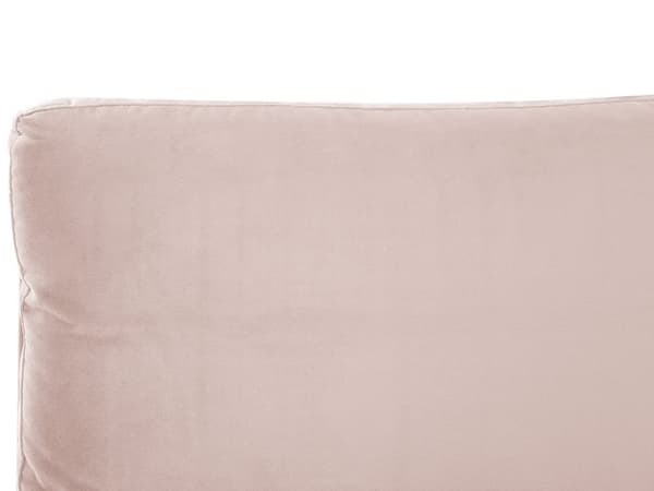 Seng Fløyel Rosa 180 x 200 cm Med sengegavl Moderne Glamourøs Klassisk Soverom