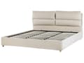 Miniatyrbilde 7 av 11: Seng Beige Fløyel 180 x 200 cm Dobbeltseng med oppbevaring Sengegavl Soverom Moderne Retro