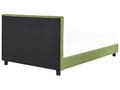 Miniatyrbilde 6 av 11: Seng Stoff Grønn 160 x 200 cm Polstret ramme Sengegavl med knapper Elegant Moderne Soverom