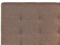 Miniatyrbilde 9 av 11: Seng Stoff Brun 180 x 200 cm Polstret ramme Sengegavl med knapper Skuffer for oppbevaring Elegant Moderne Soverom