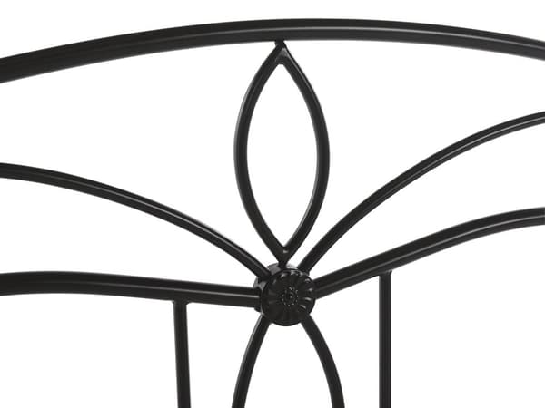 Dobbeltseng Svart Metall 160 x 200 cm Dekorativ Sengegavl Moderne stil