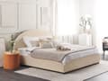 Miniatyrbilde 2 av 11: Seng med oppbevaring Boucle Polyester Storage Bed Beige Boucle Polyester 180 x 200 cm Retro