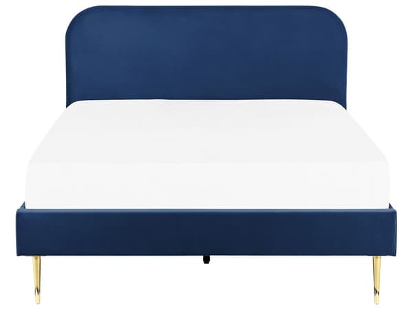 Parisänky laivastonsininen 153 x 215 x 109 cm puu rauta sametti sälepohja glamour retro 140 x 200
