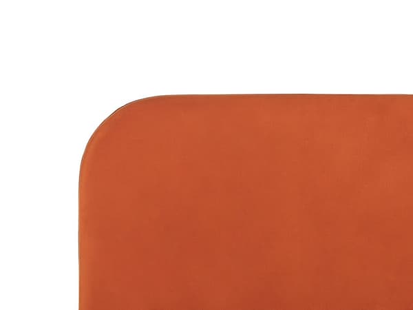 Parisänky oranssi 173 x 215 x 109 cm puu rauta sametti sälepohja glamour retro 160 x 200
