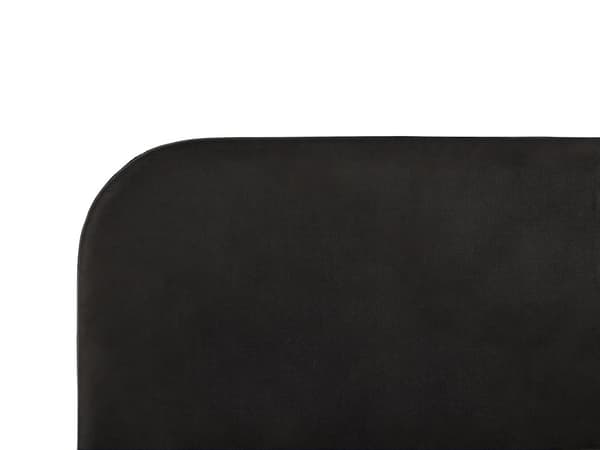Seng Guld Sort Velour 160 x 200 cm Dobbeltseng Blød Minimalistisk Look Gyldne Ben Sengegavl Tilbehør Soveværelse Design