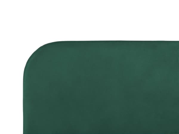 Seng Grønn Polstret 140 x 200 cm Fløyel Sengegavl Minimalistisk design Moderne Soverom