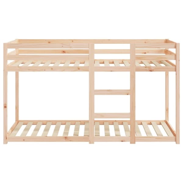 vidaXL Våningssäng 75x190 cm massivt furu