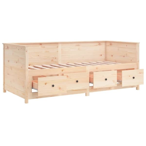 vidaXL Vuodesohva ilman patjaa 90x190 cm täysi mänty