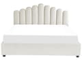 Miniatyrbilde 5 av 11: Seng med oppbevaring Off White Fløyel 180 x 200 cm Dekorativ sengegavl Elegant Glamorøs Innredning Soverom