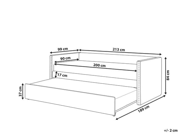 Underseng lyseblå fløjl Trælameller 90 x 200 cm Daybed Glamour Dekorative knapper minimalistisk kompakt skandinavisk