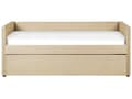 Pikkukuva 5 / 9: Sohvasänky beige 90 x 200 cm samettiverhoilu ulosvedettävä lisävuode sälepohja moderni