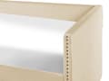 Pikkukuva 7 / 9: Sohvasänky beige 90 x 200 cm samettiverhoilu ulosvedettävä lisävuode sälepohja moderni
