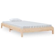 vidaXL Pinottava sänky 100x200 cm täysi mänty