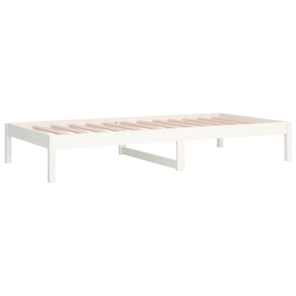 vidaXL Vuodesohva ilman patjaa valkoinen 80x200 cm täysi mänty