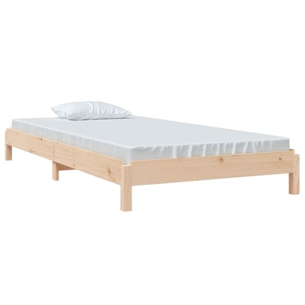 vidaXL stabelbar seng 90x190 cm massivt fyrretræ