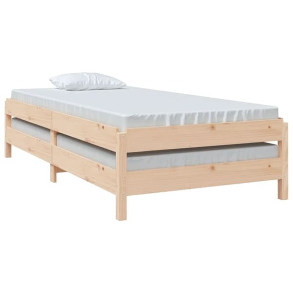vidaXL stabelbar seng 90x190 cm massivt fyrretræ