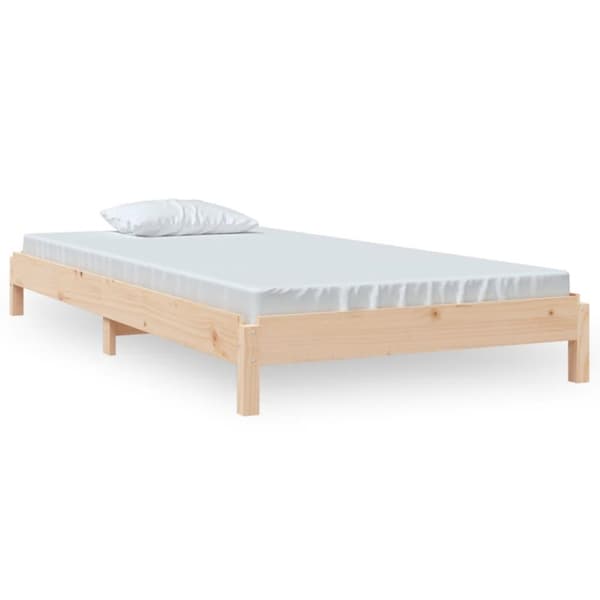 vidaXL stabelbar seng 90x190 cm massivt fyrretræ